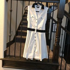 Armani Exchange Black and White Dress
